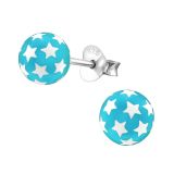 Lasten Korvakorut Hopea Ball Of Stars Aqua.