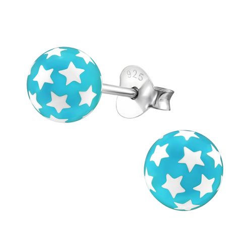 Lasten Korvakorut Hopea Ball Of Stars Aqua.