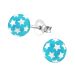 Lasten Korvakorut Hopea Ball Of Stars Aqua.