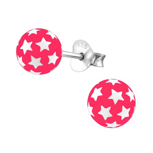 Lasten Korvakorut Hopea Ball Of Stars Pink.