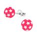 Lasten Korvakorut Hopea Ball Of Stars Pink.
