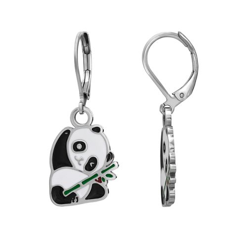 Lasten Korvakorut Lever Back Panda.