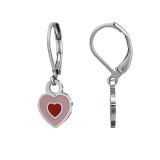 Lasten Korvakorut Lever Back Heart.