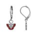 Lasten Korvakorut Lever Back Open Wing Butterfly.