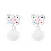 Hopeiset Lasten Korvakorut "Butterfly With Pom Pom" 