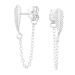 Lehti Korvakorut Hopea Ear Jacket and Connector.
