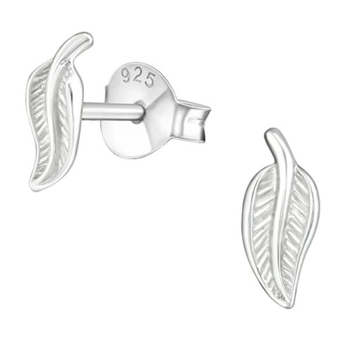 Lehti Korvakorut Plain Silver.