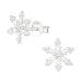 Lumihiutale Korvakorut Hopea Clear Cubic Zirconia.