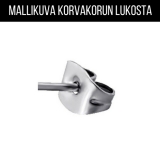 Rustokorvakoru 6 kpl "Silver Mixed Ear Stud Set"   