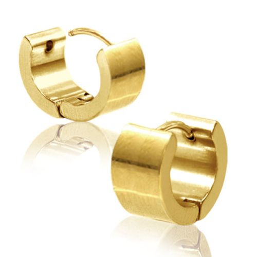 Miesten Korvakorut Teräs Gold Huggies.