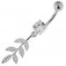 Napakoru 925-Hopea Leaf Belly Ring.