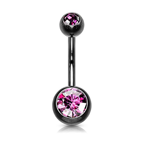 Napakoru Kirurginteräs Double Jeweled. väri: pink.