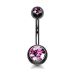 Napakoru Kirurginteräs Double Jeweled. väri: pink.