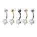Napakoru Kirurginteräs Prong Set 8mm Heart CZ.