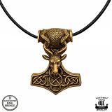 Pronssinen Viikinkikoru Goat Thorin Vasara Northern Viking Jewelry®.