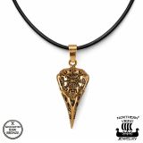 Pronssinen Viikinkikoru Vegvisir Raven Skull Northern Viking Jewelry®.