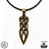 Pronssinen Viikinkikoru Ikuisuuden Käärmeet Sydän Riipus Northern Viking Jewelry®.