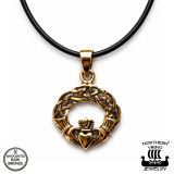 Pronssinen Viikinkikoru Claddagh Sydän Northern Viking Jewelry®