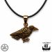 Pronssinen Viikinkikoru Odinin Korppi Muninn Northern Viking Jewelry®.
