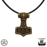Pronssinen Viikinkikoru Mjölnir Riipus Northern Viking Jewelry®.