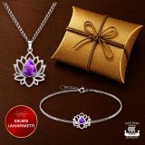 Northern Viking Jewelry® Lotuskukka Ametisti – Lahjapaketti.