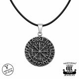 925-Hopea Vegvisir Riimukompassi-Riipus, Northern Viking Jewelry .