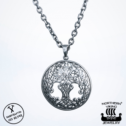 Northern Viking Jewelry® 925-Hopea Tree Of Life-Riipus