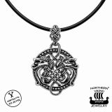 Northern Viking Jewelry® 925-Hopeariipus Knotwork Dragon.
