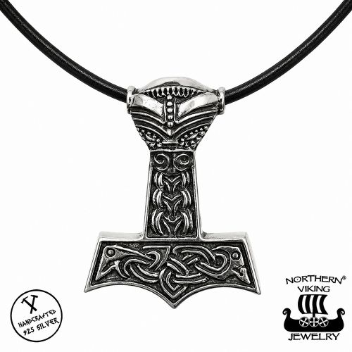 Northern Viking Jewelry® 925-Hopeariipus Dragon Thorin Vasara.