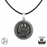 Northern Viking Jewelry® 925-Hopeariipus Karhun Käpälä.