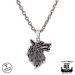 Northern Viking Jewelry® 925-Hopeariipus "Fenrir Wolf"