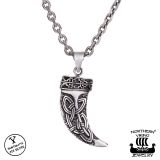 Northern Viking Jewelry® 925-Hopeariipus "Fenrir Sudenhammas Riipus"