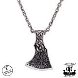 Northern Viking Jewelry® 925-Hopeariipus Vegvisir Axehead