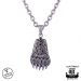 Northern Viking Jewelry® 925-Hopeariipus "Oxidized Bear Claw"