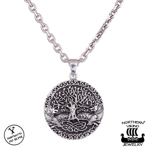 Northern Viking Jewelry® Kaulakoru Hopea Tree Of Life With Fenrir.