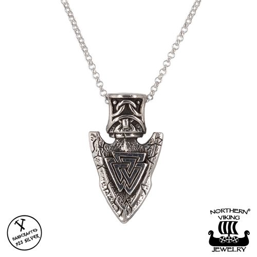 Northern Viking Jewelry® Kaulakoru Hopea Valknut Spear.