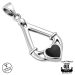 Kelttikorut Hopea Northern Viking Jewelry® Kaulakoru Irish Claddagh Black Onyx.