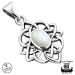 Kelttikorut Hopea Northern Viking Jewelry® Kaulakoru Mother of Pearl Celtic Knot.