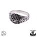 Northern Viking Jewelry® Naisten Hopeasormus "Valknut"