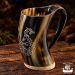 Horn Mug Viikinkimuki Vegvisir & Fafnir Northern Viking Jewlery kuva2.