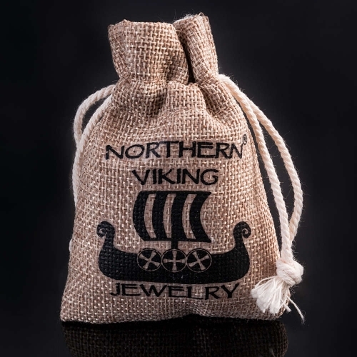 Northern Viking Jewelry® Kuningasketju Sudenpäillä + Korpiklaani Noitarumpu -Riipus