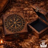 Vegvisir Riimurasia – Viikinkien Kompassi Säilytysrasia.