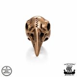Northern Viking Jewelry®-Partakoru Pronssi Raven Skull.