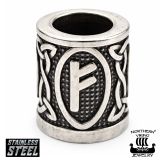 Northern Viking Jewelry® Partakoru Riimu Fehu – Vaurauden ja Menestyksen Symboli.