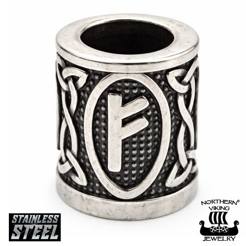 Northern Viking Jewelry® Partakoru Riimu Fehu – Vaurauden ja Menestyksen Symboli.