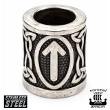 Northern Viking Jewelry® Partakoru Riimu Tiwaz – Rohkeuden ja Oikeuden Symboli.