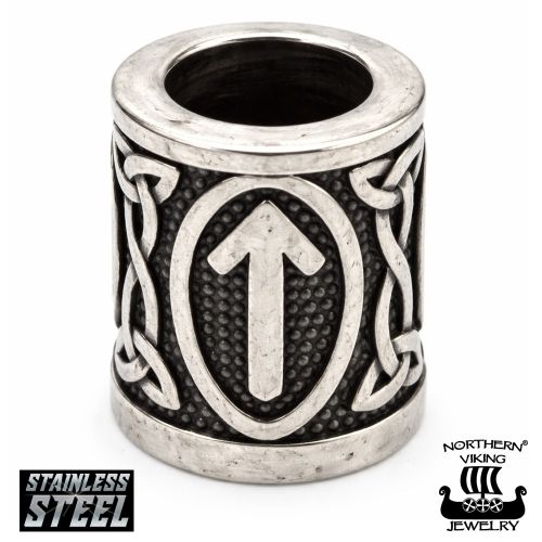 Northern Viking Jewelry® Partakoru Riimu Tiwaz – Rohkeuden ja Oikeuden Symboli.