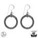 Northern Viking Jewelry® 925-Hopea Korvakorut Viisauden Pyörä By Johan Thorolf