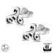 Kelttikorut Northern Viking Jewelry® Korvakorut Hopea Triskele.