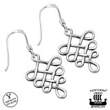 Kelttikorut Northern Viking Jewelry® Korvakorut Hopea Hook Celtic Knot.